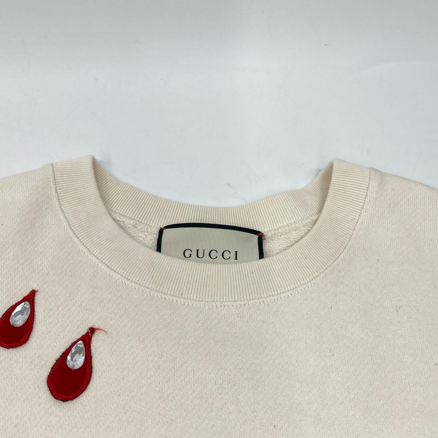 Gucci Ivory Spiritismo Vintage Logo Sweatshirt Shirt XS — view 7