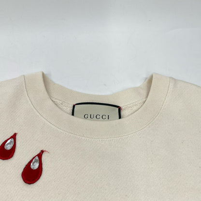 Gucci Ivory Spiritismo Vintage Logo Sweatshirt Shirt XS — view 7