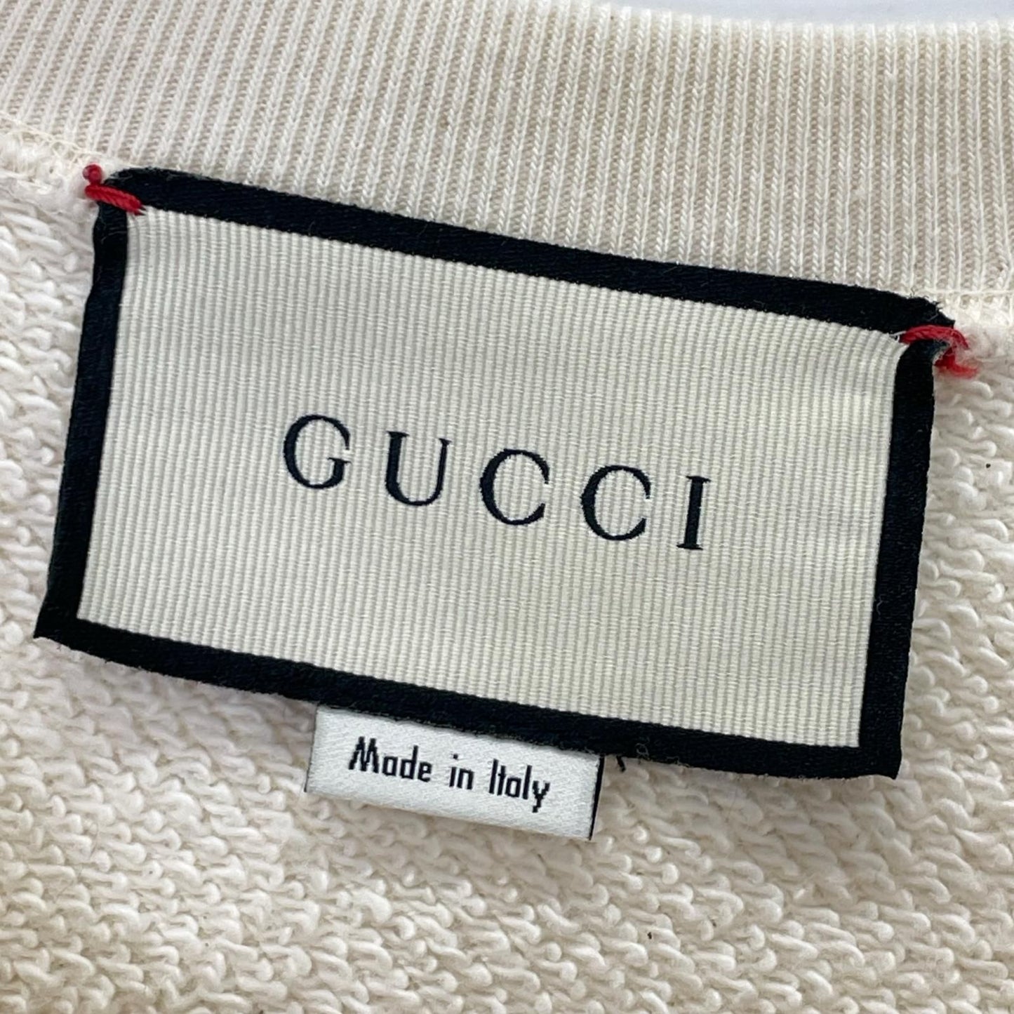 Gucci Ivory Spiritismo Vintage Logo Sweatshirt Shirt XS — view 3
