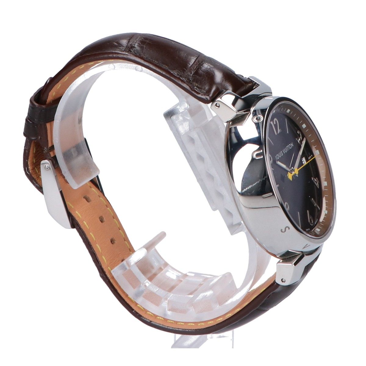 Louis Vuitton Brown Tambour Quartz Watch — view 5
