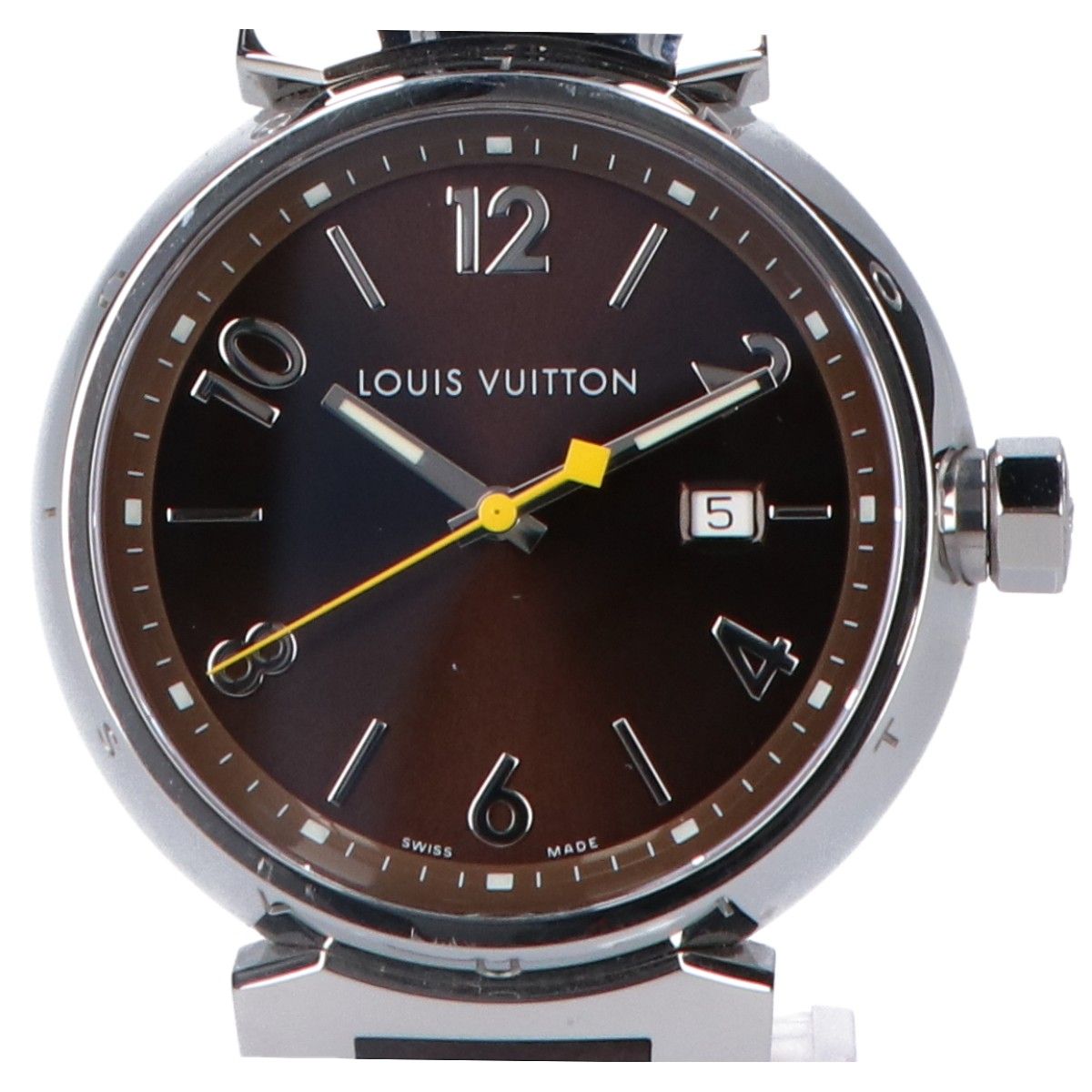 Louis Vuitton Brown Tambour Quartz Watch