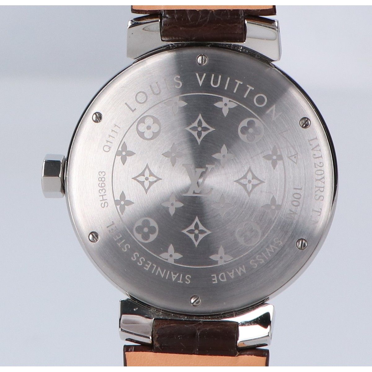 Louis Vuitton Brown Tambour Quartz Watch — view 6