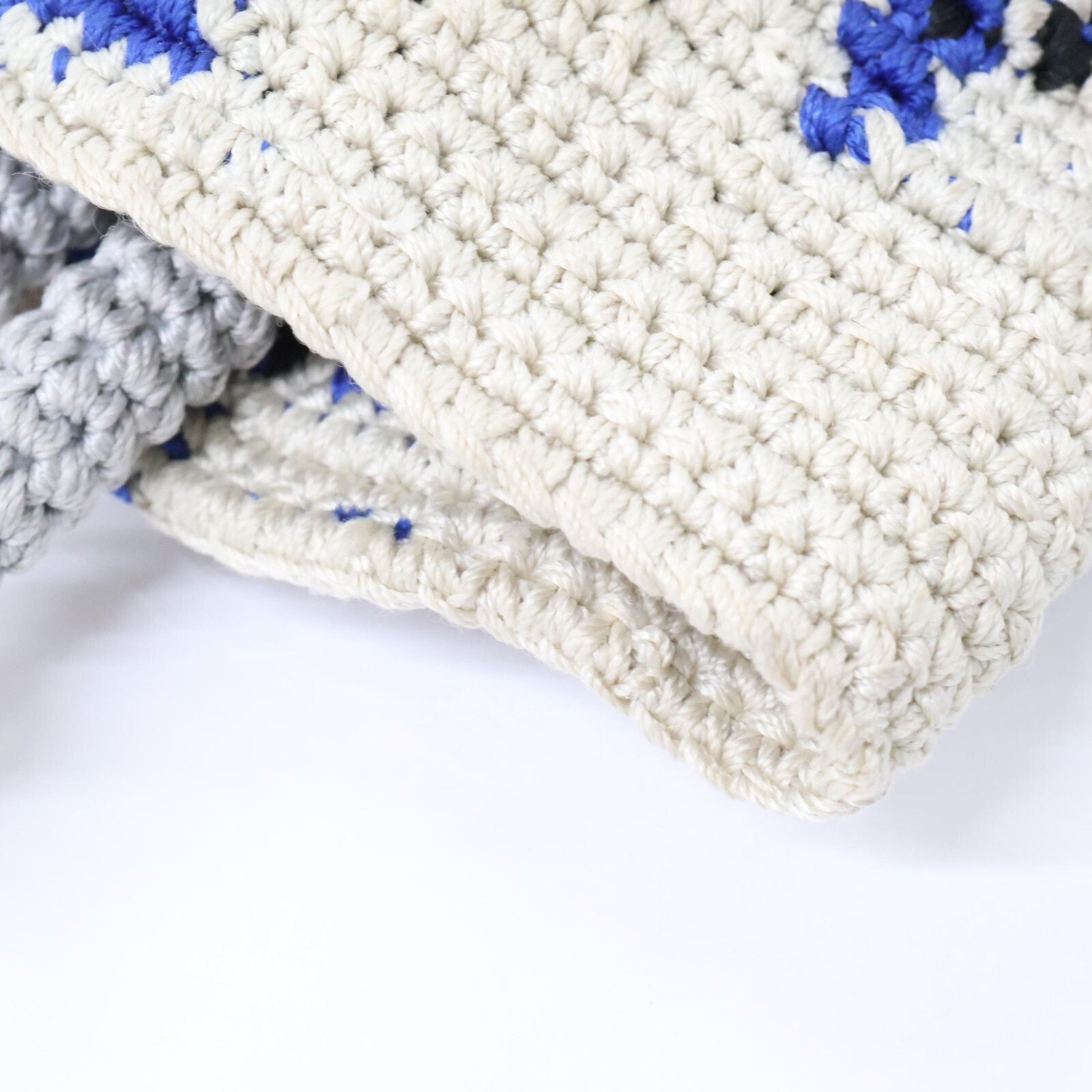 Miu Technical Yarn Trick Leather Strap Bag Charm — view 9