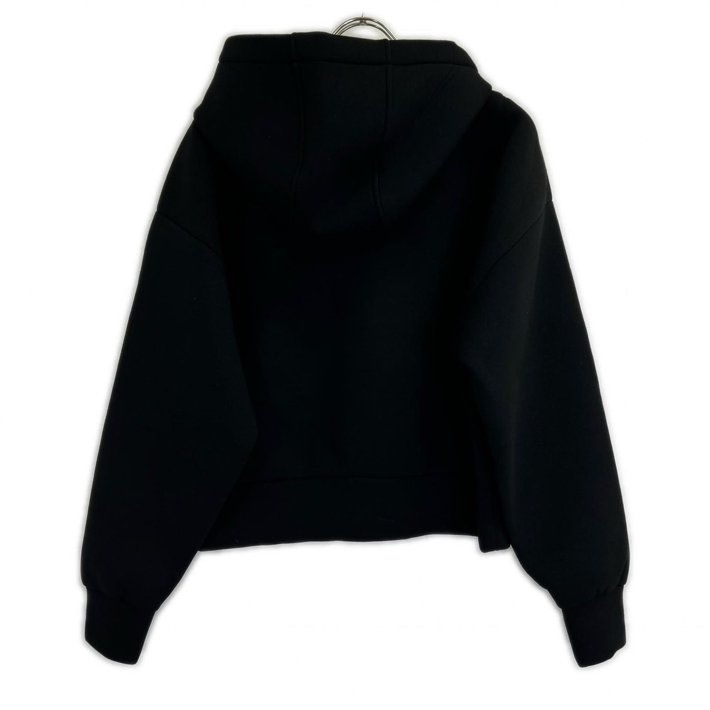 Gucci Black Viscose Front Logo Jersey Sweatshirt Hoodie — view 2