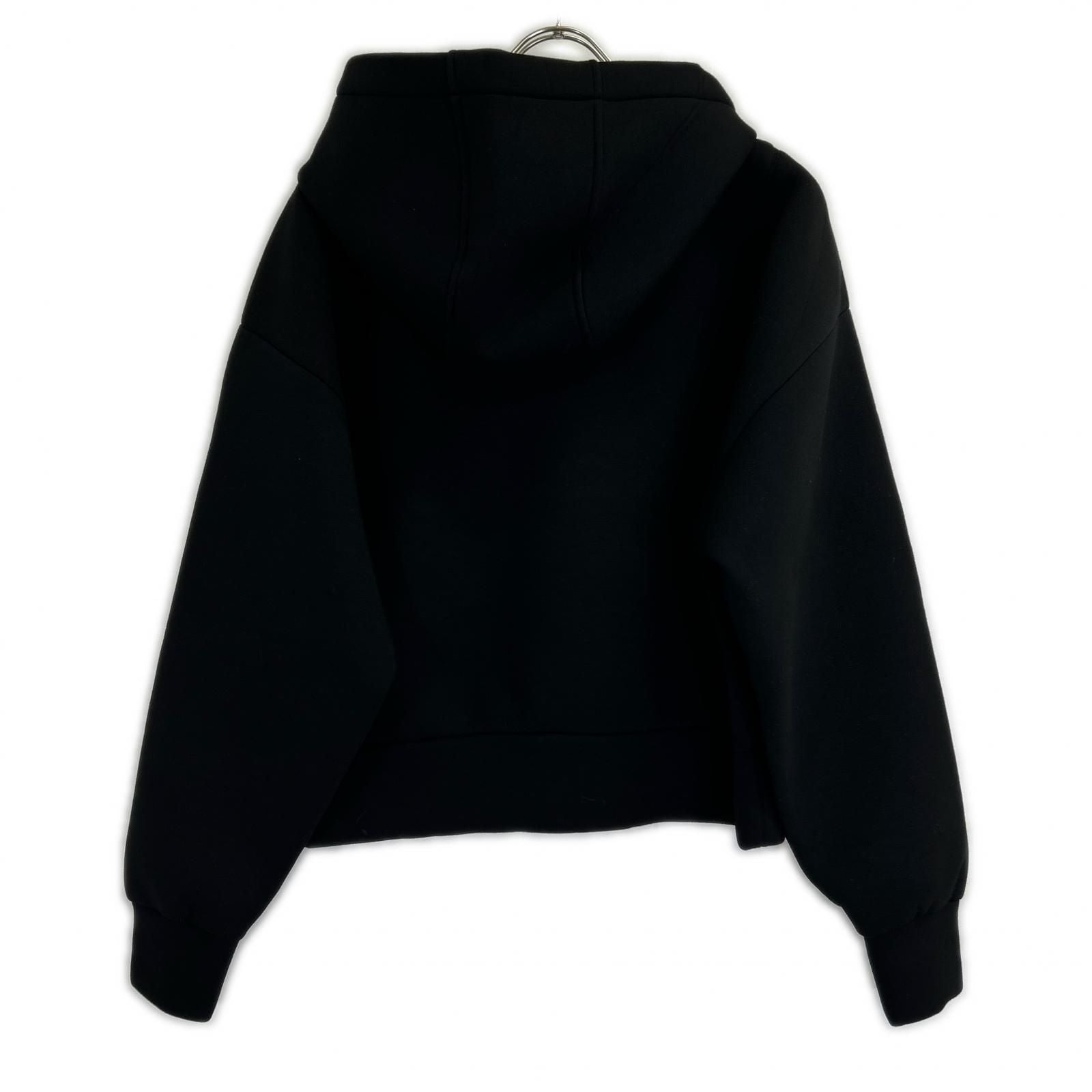 Gucci Black Viscose Front Logo Jersey Sweatshirt Hoodie — view 2