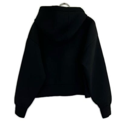 Gucci Black Viscose Front Logo Jersey Sweatshirt Hoodie — view 2