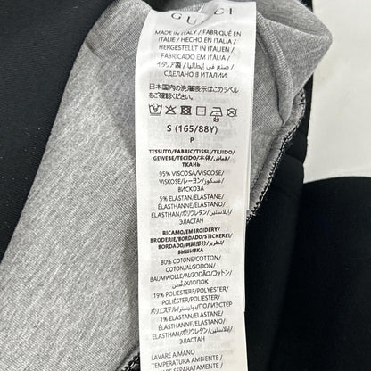 Gucci Black Viscose Front Logo Jersey Sweatshirt Hoodie — view 4