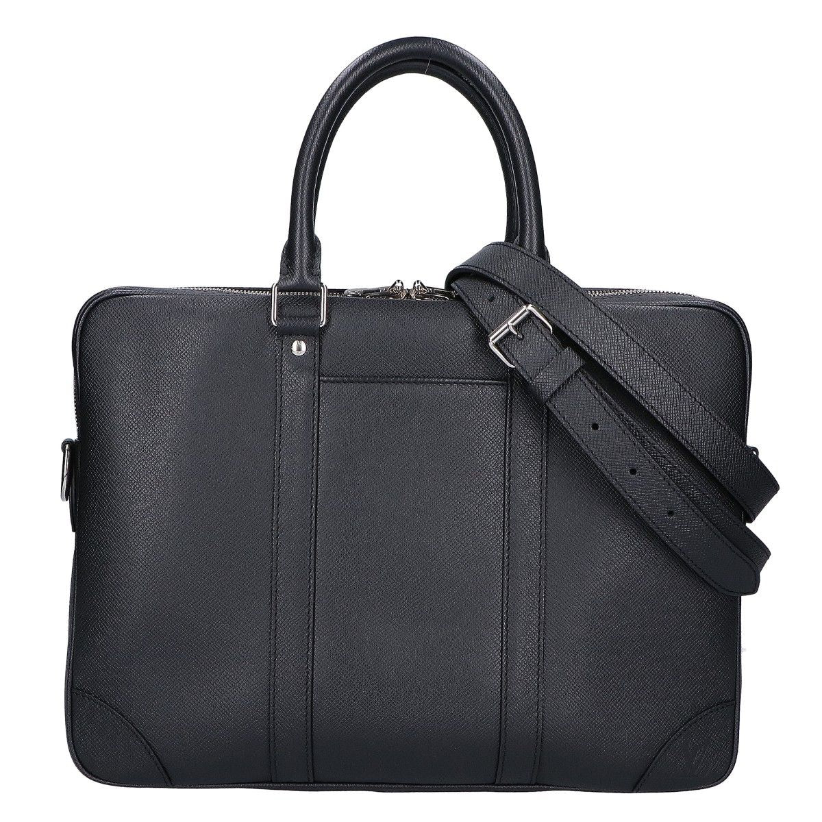 Louis Vuitton Taiga Noir Porto Document Voyage Handbag