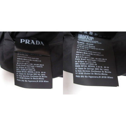 Prada Sport Linea Rossa Nylon Active Vest Hooded Rubber Logo 46 Black — view 8