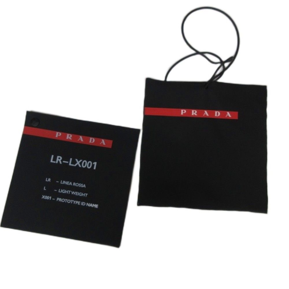 Prada Sport Linea Rossa Nylon Active Vest Hooded Rubber Logo 46 Black — view 9