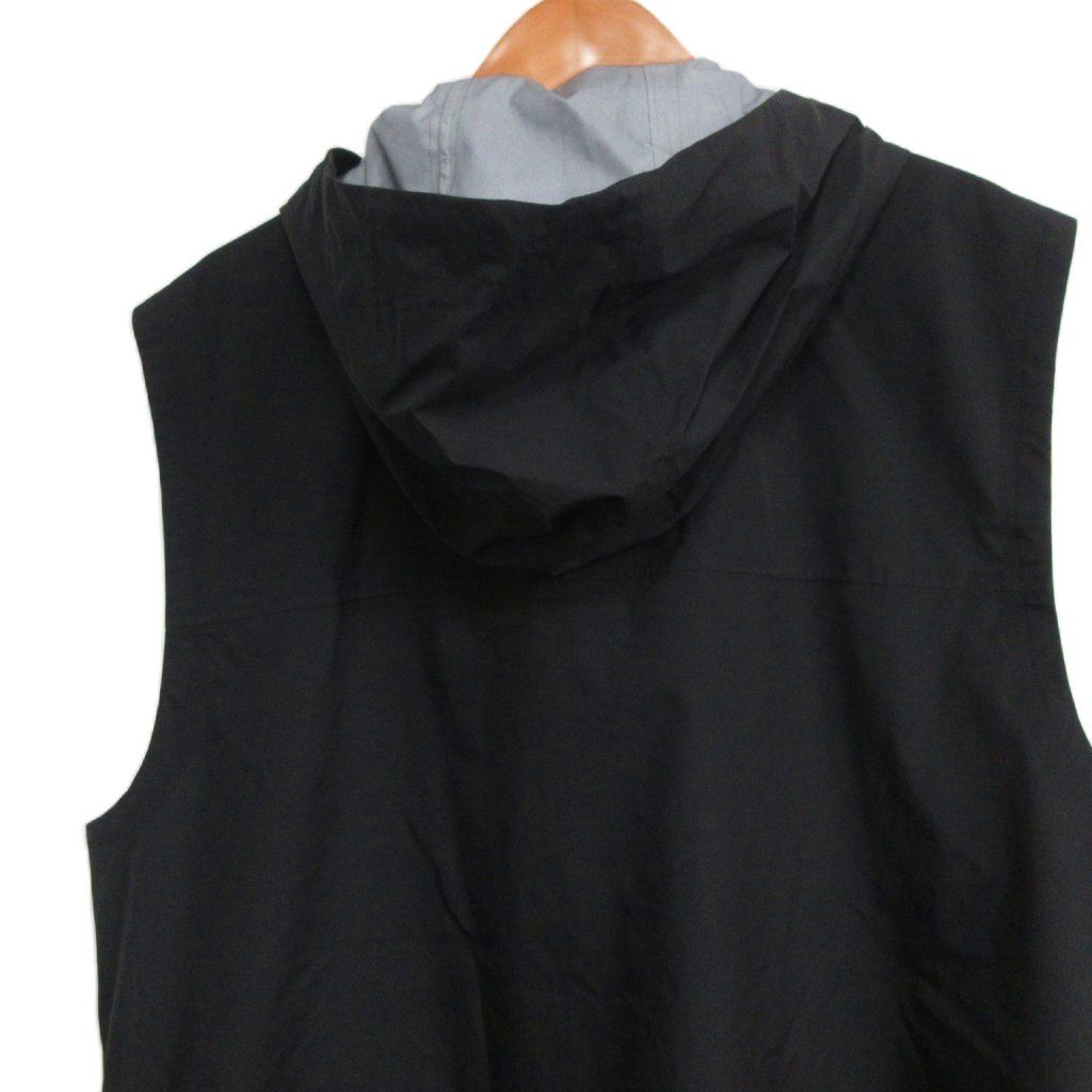 Prada Sport Linea Rossa Nylon Active Vest Hooded Rubber Logo 46 Black — view 4