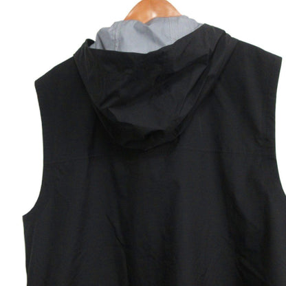 Prada Sport Linea Rossa Nylon Active Vest Hooded Rubber Logo 46 Black — view 4
