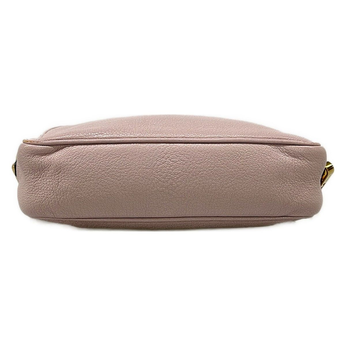 Miu Shoulder Bag Pink Beige Leather — view 5