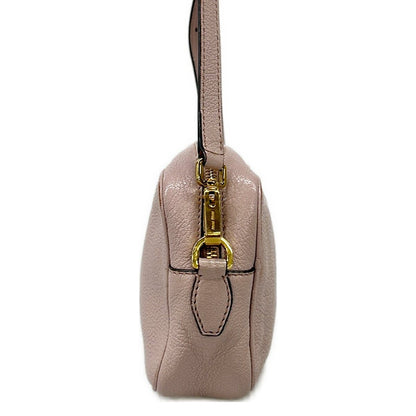 Miu Shoulder Bag Pink Beige Leather — view 4