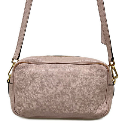 Miu Shoulder Bag Pink Beige Leather — view 3