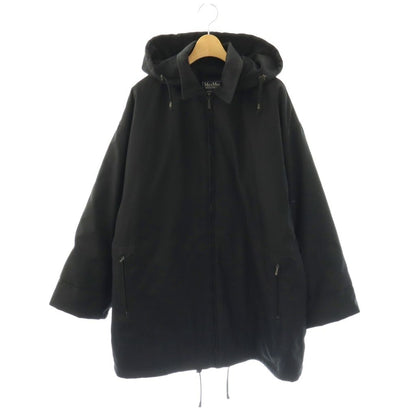 Max Mara Weekend Line Insulation Coat Outer Hood 42 Black CX