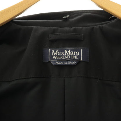 Max Mara Weekend Line Insulation Coat Outer Hood 42 Black CX — view 6