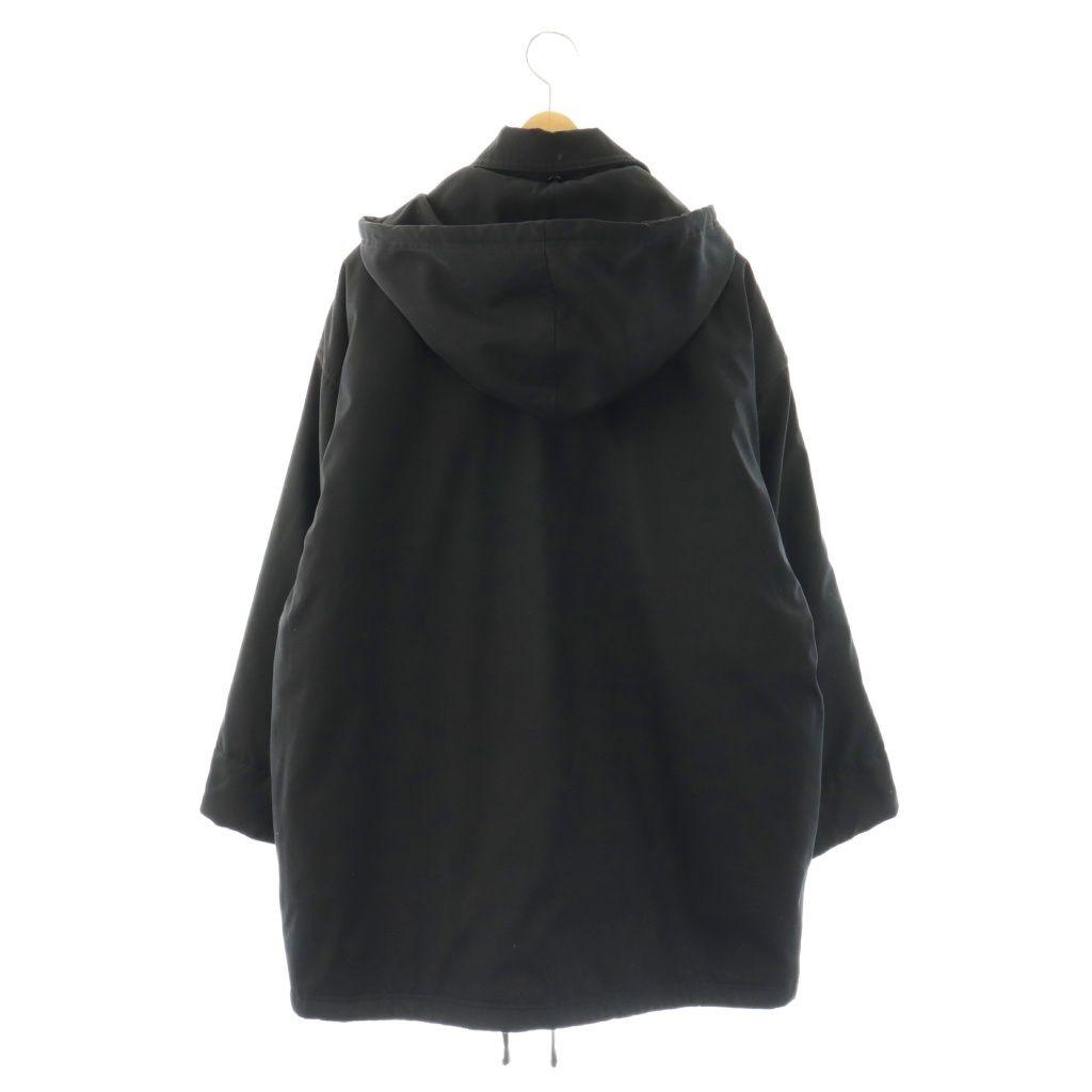 Max Mara Weekend Line Insulation Coat Outer Hood 42 Black CX — view 2