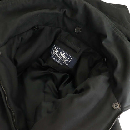 Max Mara Weekend Line Insulation Coat Outer Hood 42 Black CX — view 7