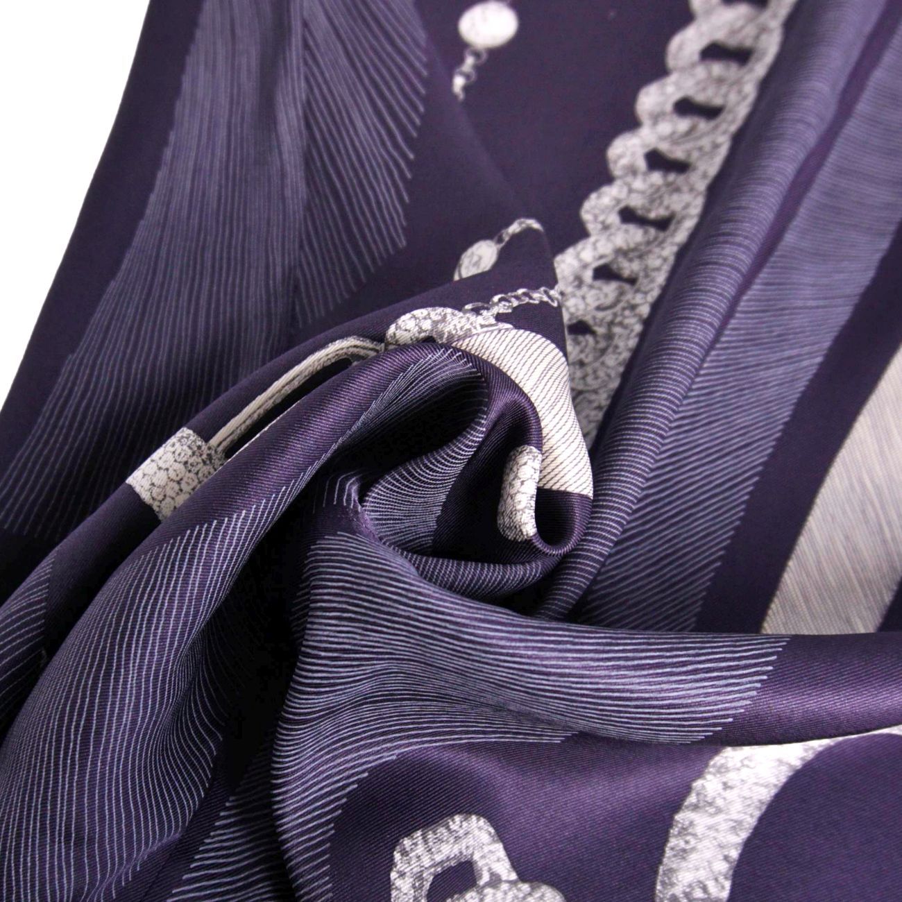 Hermes Dress All Over Pattern Twill Rene Silk — view 6