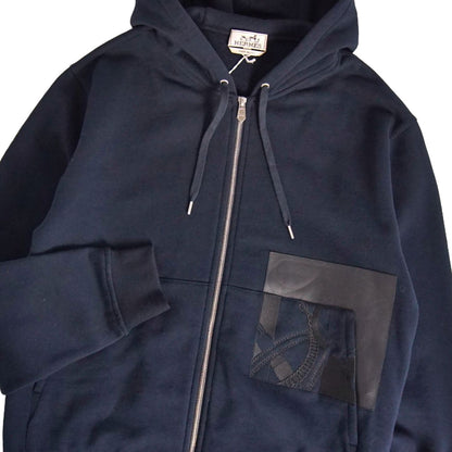 Hermes Sweatshirt Hoodie Navy — view 2