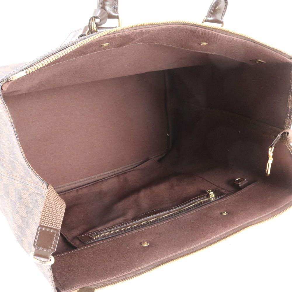 Louis Vuitton Damier Greenwich PM Leather Boston Bag Business Travel Tote Rne — view 7