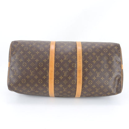Louis Vuitton Monogram Keepall 55 Leather Boston Bag Business Trip Tote Travel — view 6