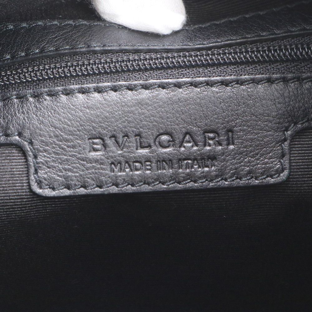Bvlgari Collezione Leather Shoulder Bag Tote Hand Ewe — view 8