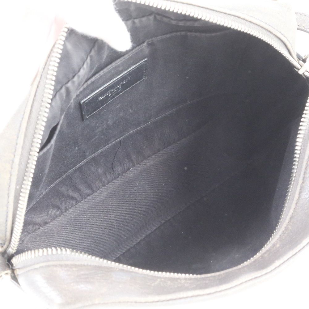 Saint Laurent YSL Yves Lou Leather Shoulder Bag Crossbody Tassel Hand Tote Eie — view 7