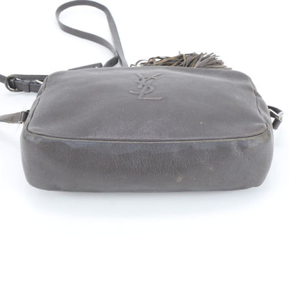 Saint Laurent YSL Yves Lou Leather Shoulder Bag Crossbody Tassel Hand Tote Eie — view 6