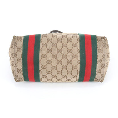 Gucci GG Canvas Sherry Line Joli Leather Tote Shoulder Efe — view 6