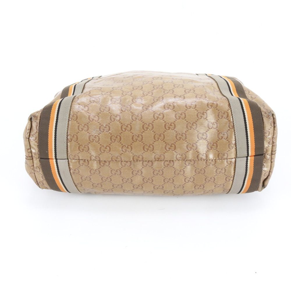 Gucci GG Supreme Leather Tote Shoulder Hand Brown Eie — view 6