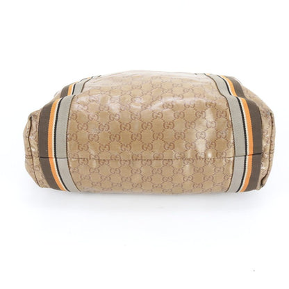 Gucci GG Supreme Leather Tote Shoulder Hand Brown Eie — view 6