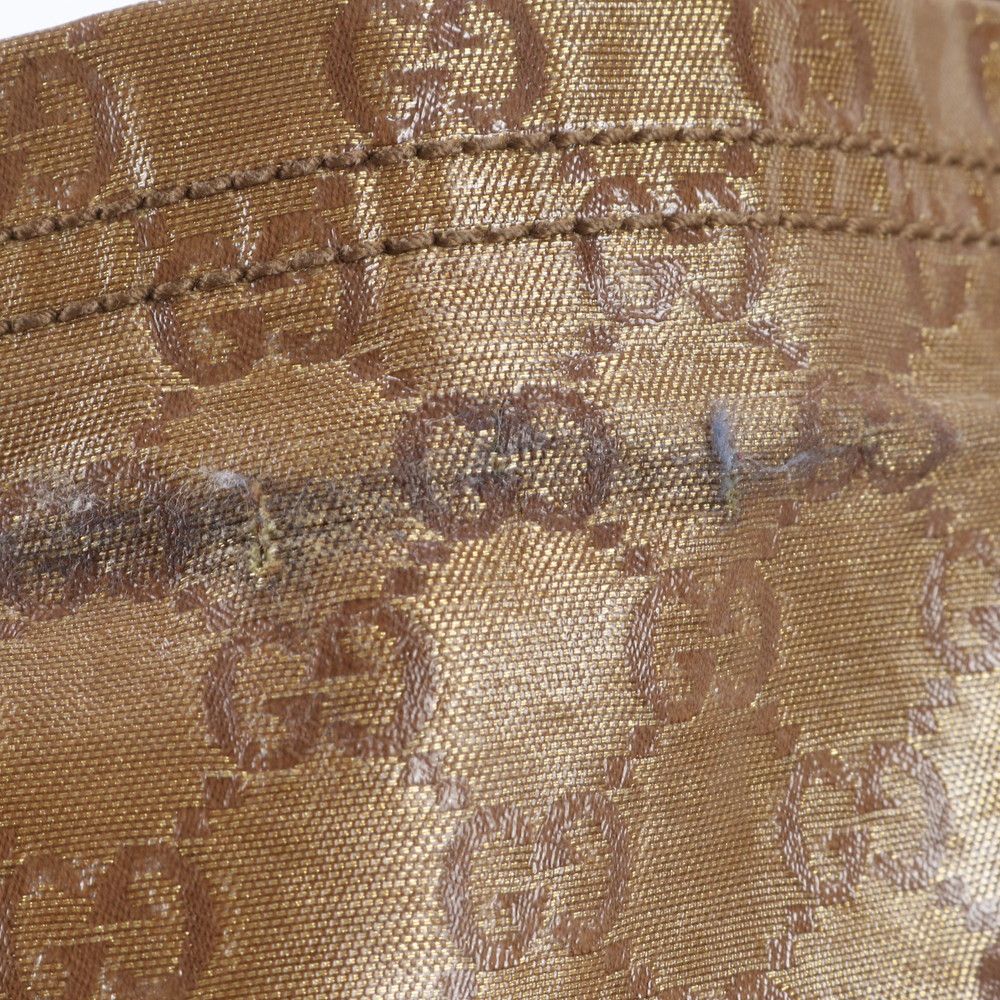 Gucci GG Supreme Leather Tote Shoulder Hand Brown Eie — view 9