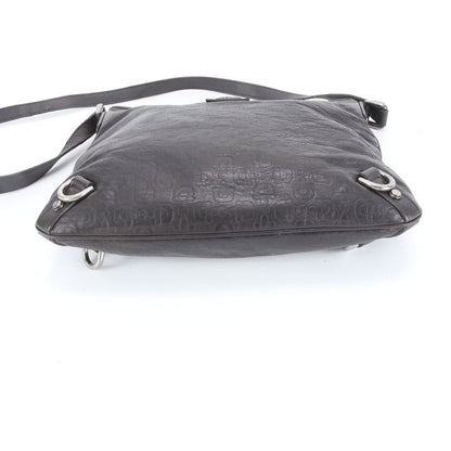 Gucci Horsebit Abbey Leather Shoulder Bag Crossbody Messenger Business Black — view 6