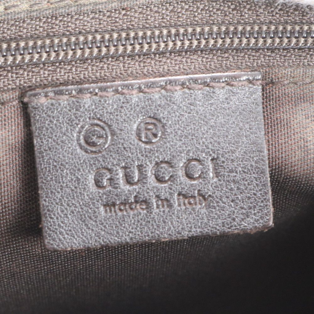 Gucci Horsebit Abbey Leather Shoulder Bag Crossbody Messenger Business Black — view 9