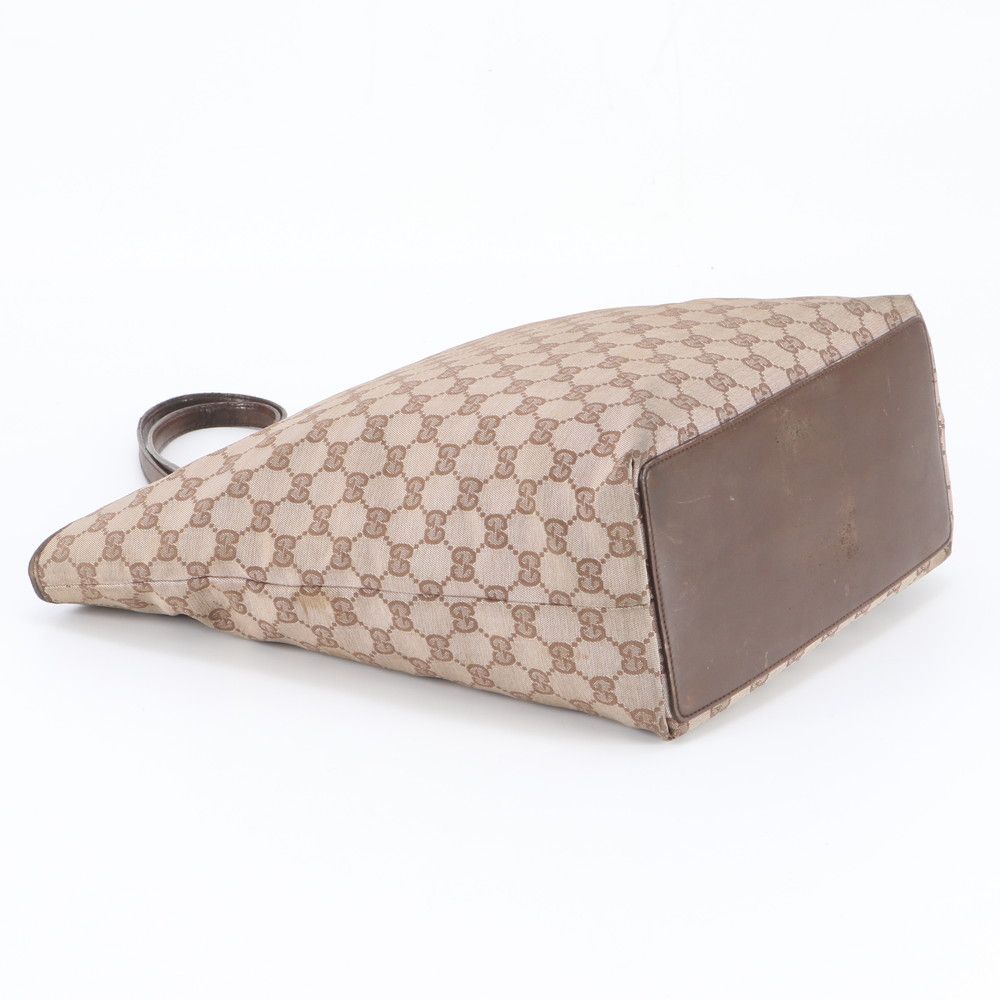 Gucci GG Canvas 002 Leather Tote Shoulder Hand Brown Eie — view 5
