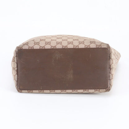 Gucci GG Canvas 002 Leather Tote Shoulder Hand Brown Eie — view 6
