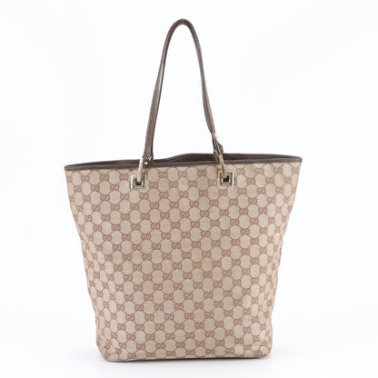 Gucci GG Canvas 002 Leather Tote Shoulder Hand Brown Eie — view 3