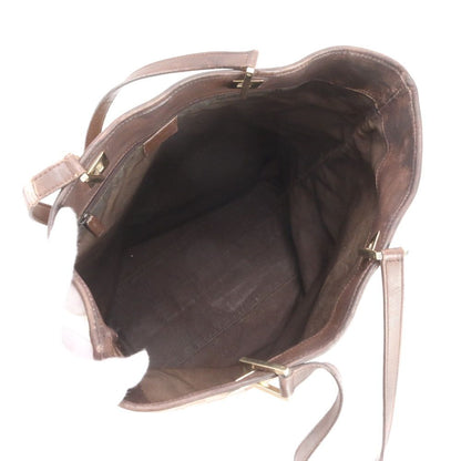 Gucci GG Canvas 002 Leather Tote Shoulder Hand Brown Eie — view 7