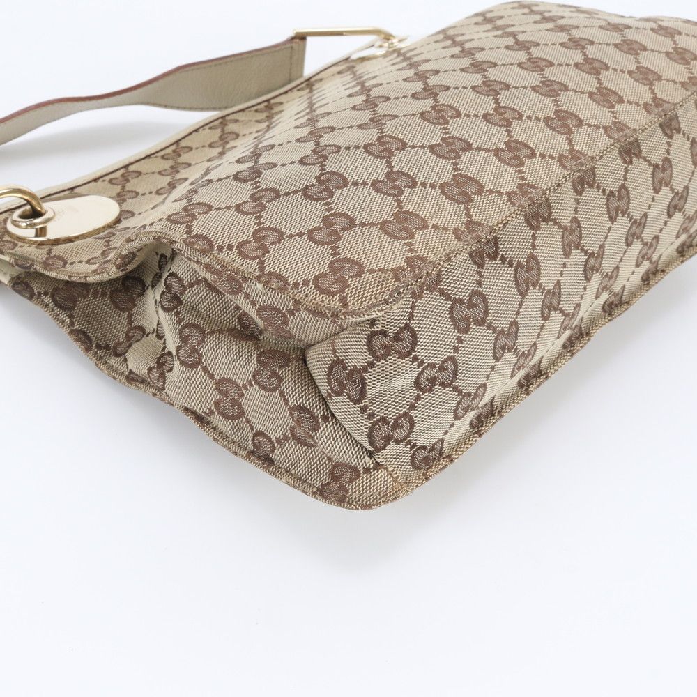 Gucci GG Canvas Leather Shoulder Bag Crossbody Eie — view 4