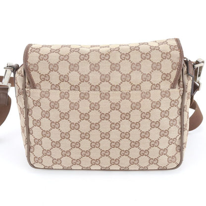 Gucci GG Canvas Leather Shoulder Bag Crossbody Messenger Business Tote Efe — view 3