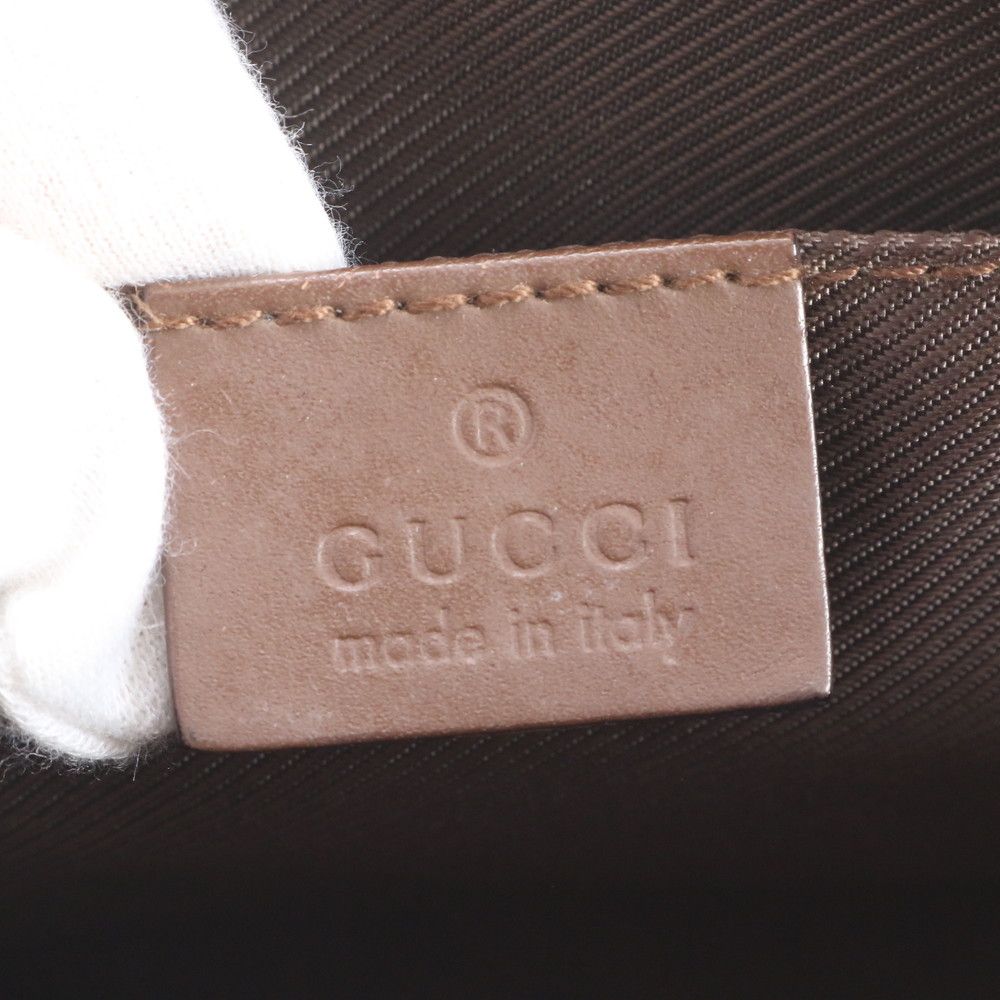 Gucci GG Canvas Leather Shoulder Bag Crossbody Messenger Business Tote Efe — view 8