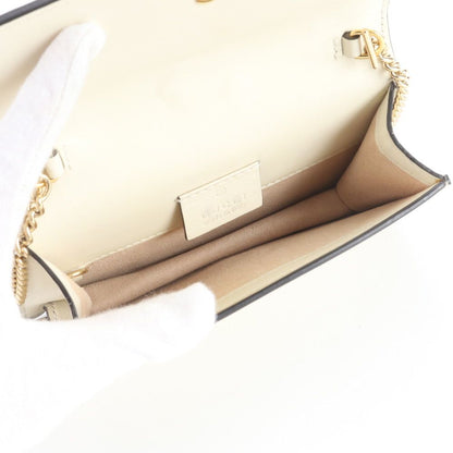 Gucci Sylvie Leather Chain Shoulder Bag Crossbody Hand — view 7