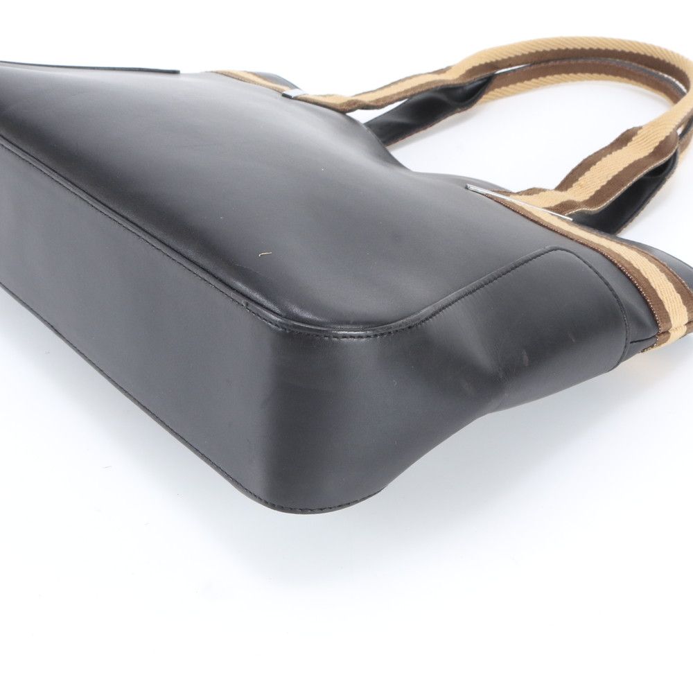 Gucci 002 Leather Tote Shoulder Hand Black Eie — view 5
