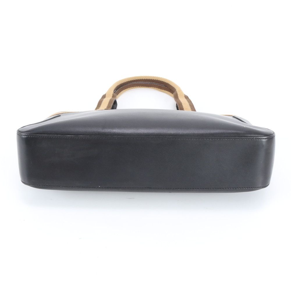 Gucci 002 Leather Tote Shoulder Hand Black Eie — view 6