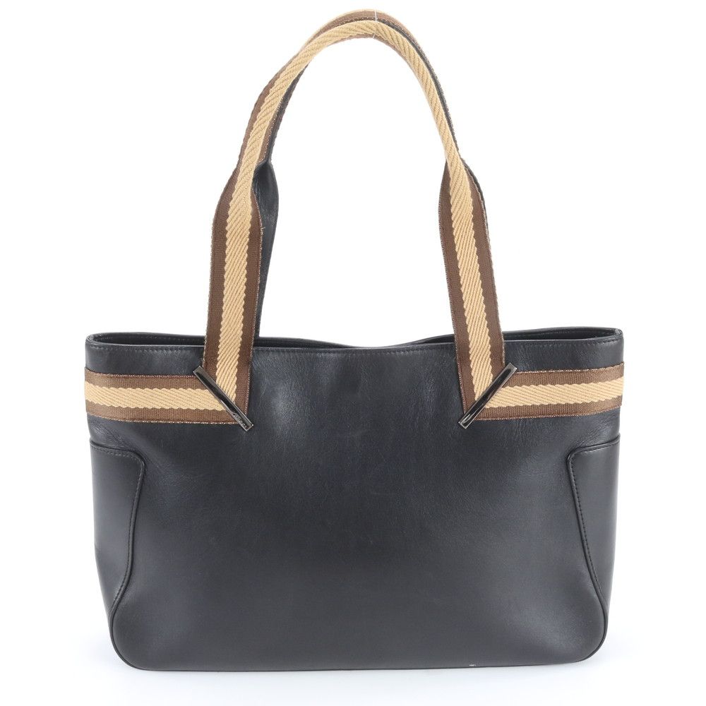 Gucci 002 Leather Tote Shoulder Hand Black Eie — view 3