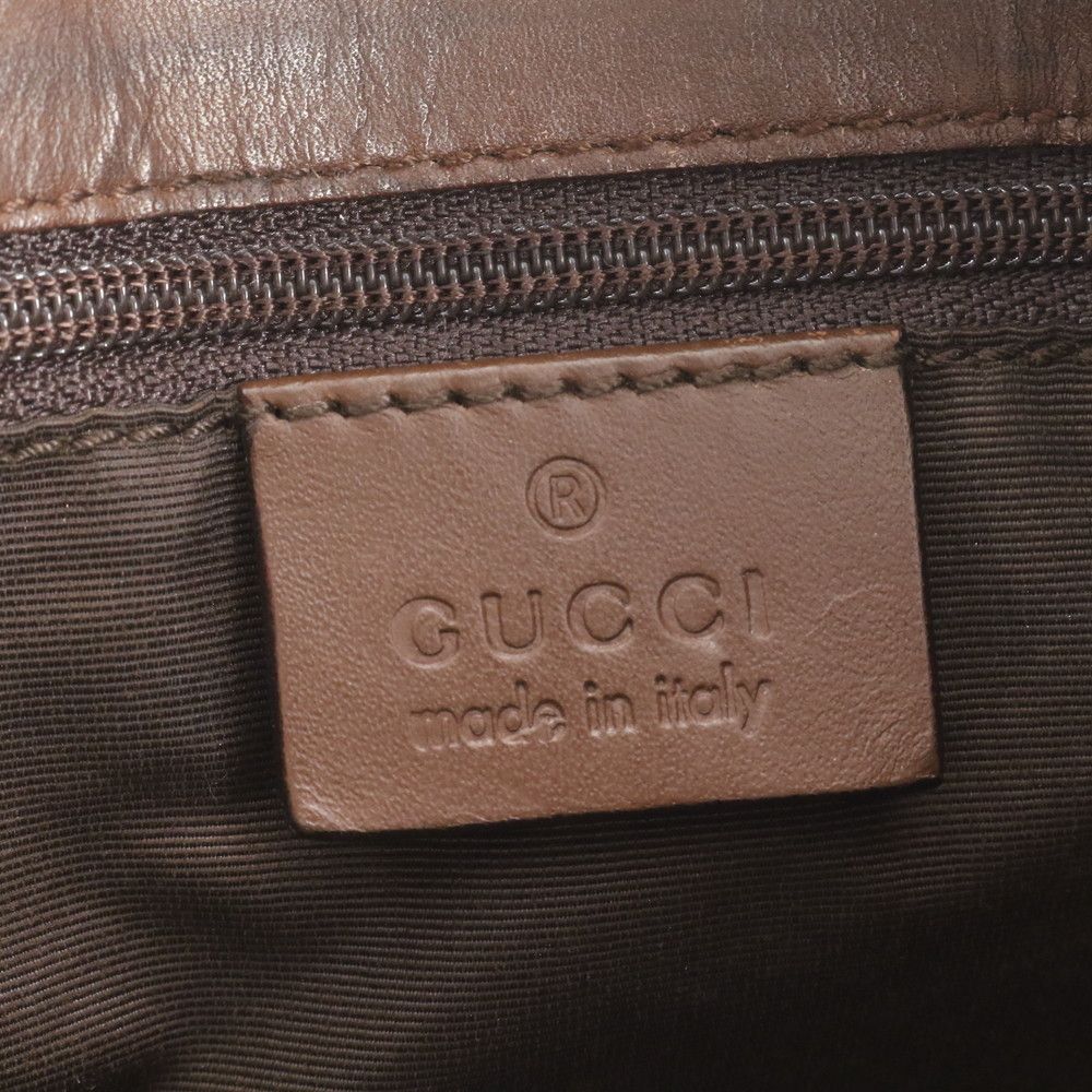 Gucci GG Canvas 002 Leather Tote Shoulder Hand Brown Ewe — view 8