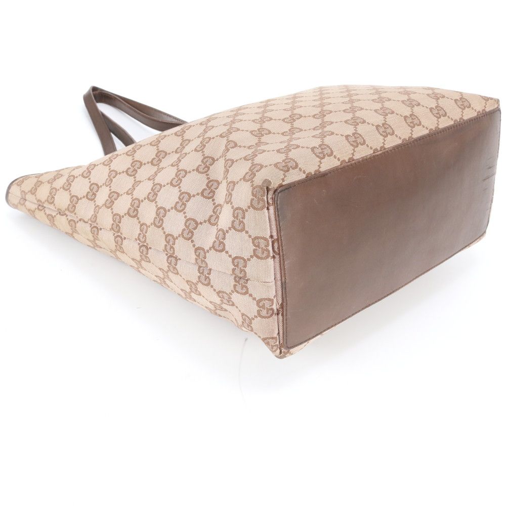 Gucci GG Canvas 002 Leather Tote Shoulder Hand Brown Ewe — view 4