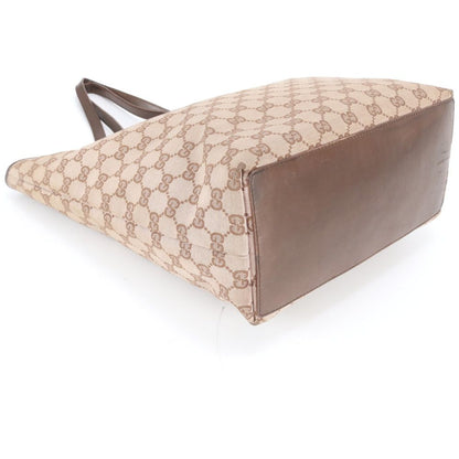 Gucci GG Canvas 002 Leather Tote Shoulder Hand Brown Ewe — view 4